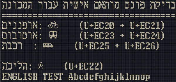 אחלה פונט עם ציורים